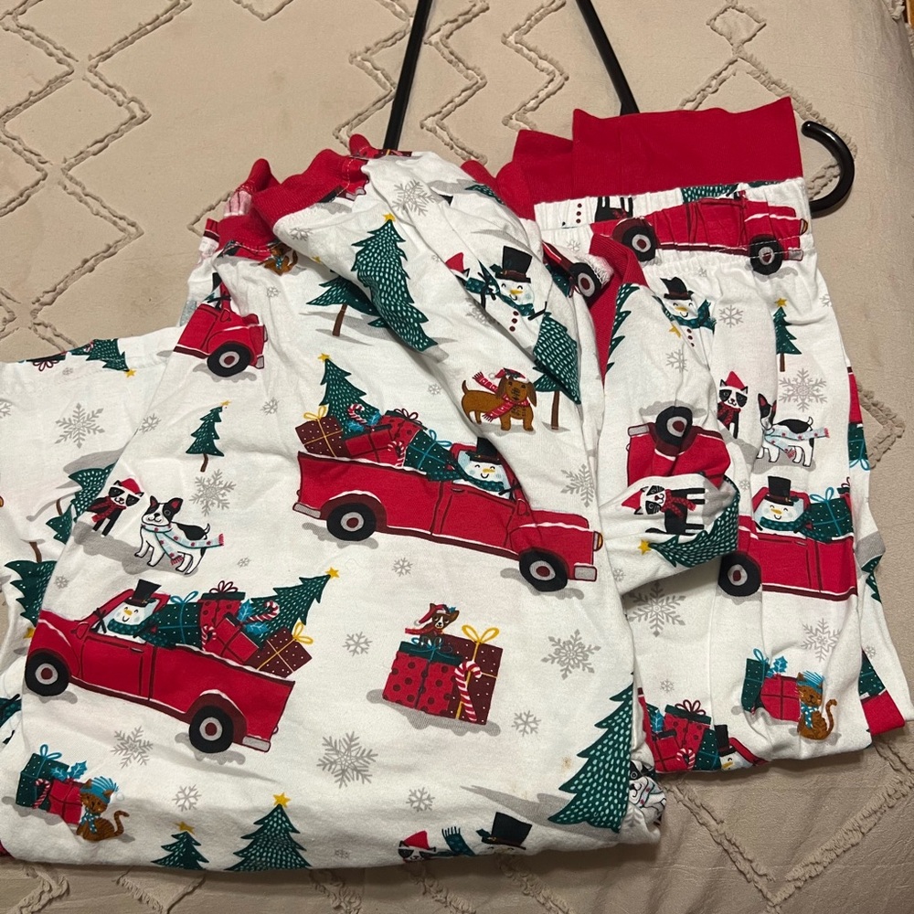 Festive Red and White Pajamas